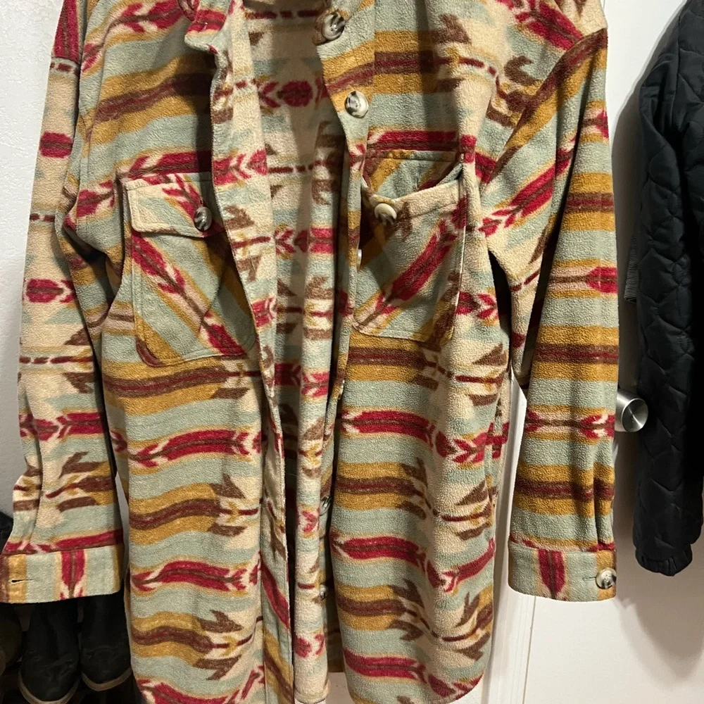 Maurices Colorful Patterned Jacket - Picture 3 of 4